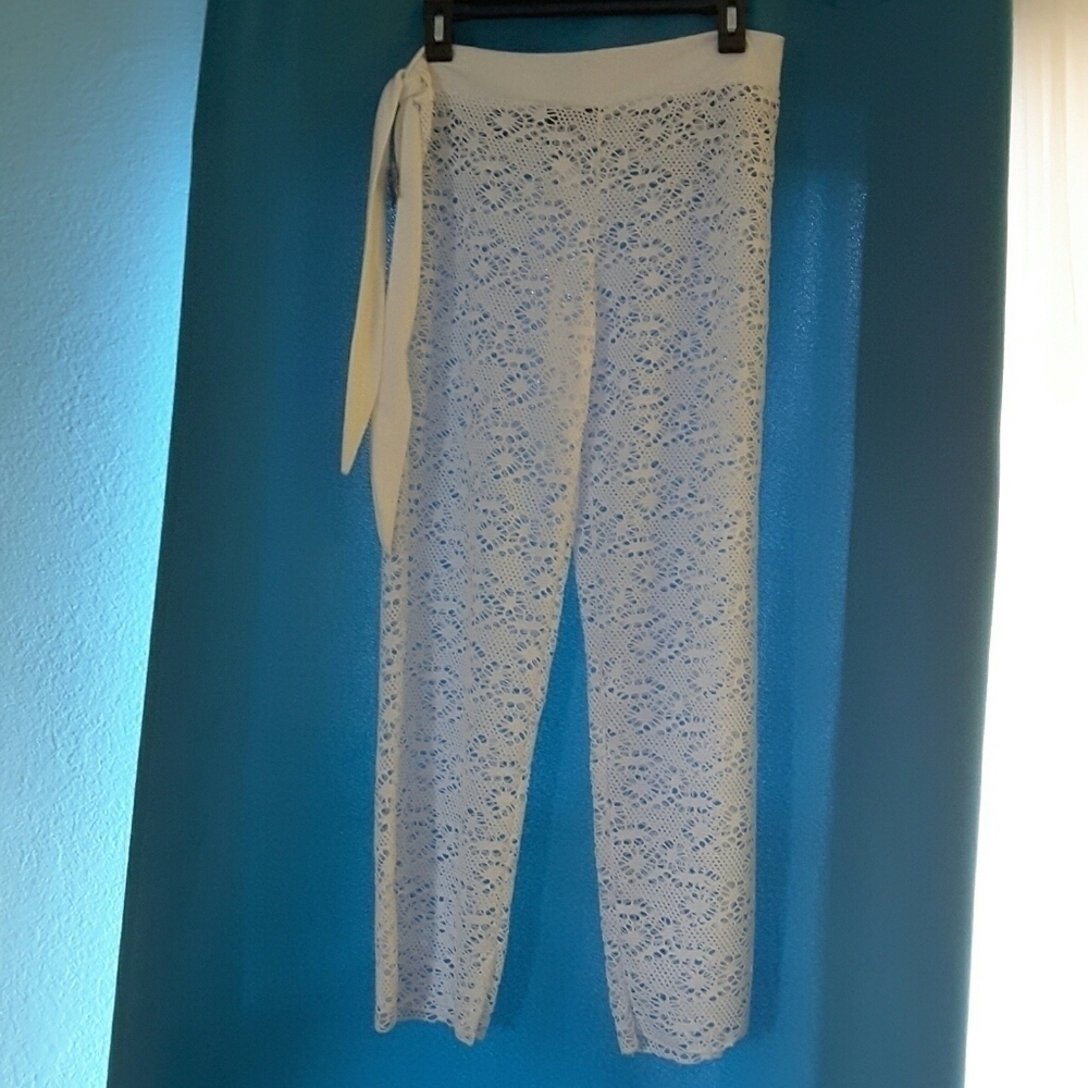 Hots-Wing | NWT White Medium Swim Cover Up Pants